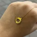 گردنبند لیزری مدل خورشید - تصویر 2
