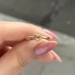 انگشتر مدل خورشید - تصویر 4