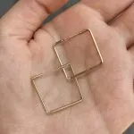 گوشواره مدل مربع - تصویر 3
