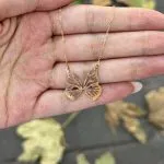گردنبند لیزری مدل پروانه - تصویر 3